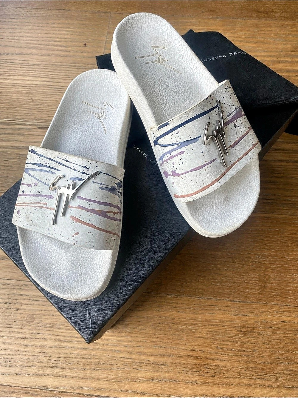 Giuseppe Zanotti Kids Girl Newlaburela Sport Summer Slides Size 6